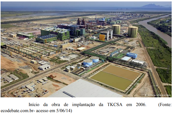 Início da obra de implantação da TKCSA em 2006